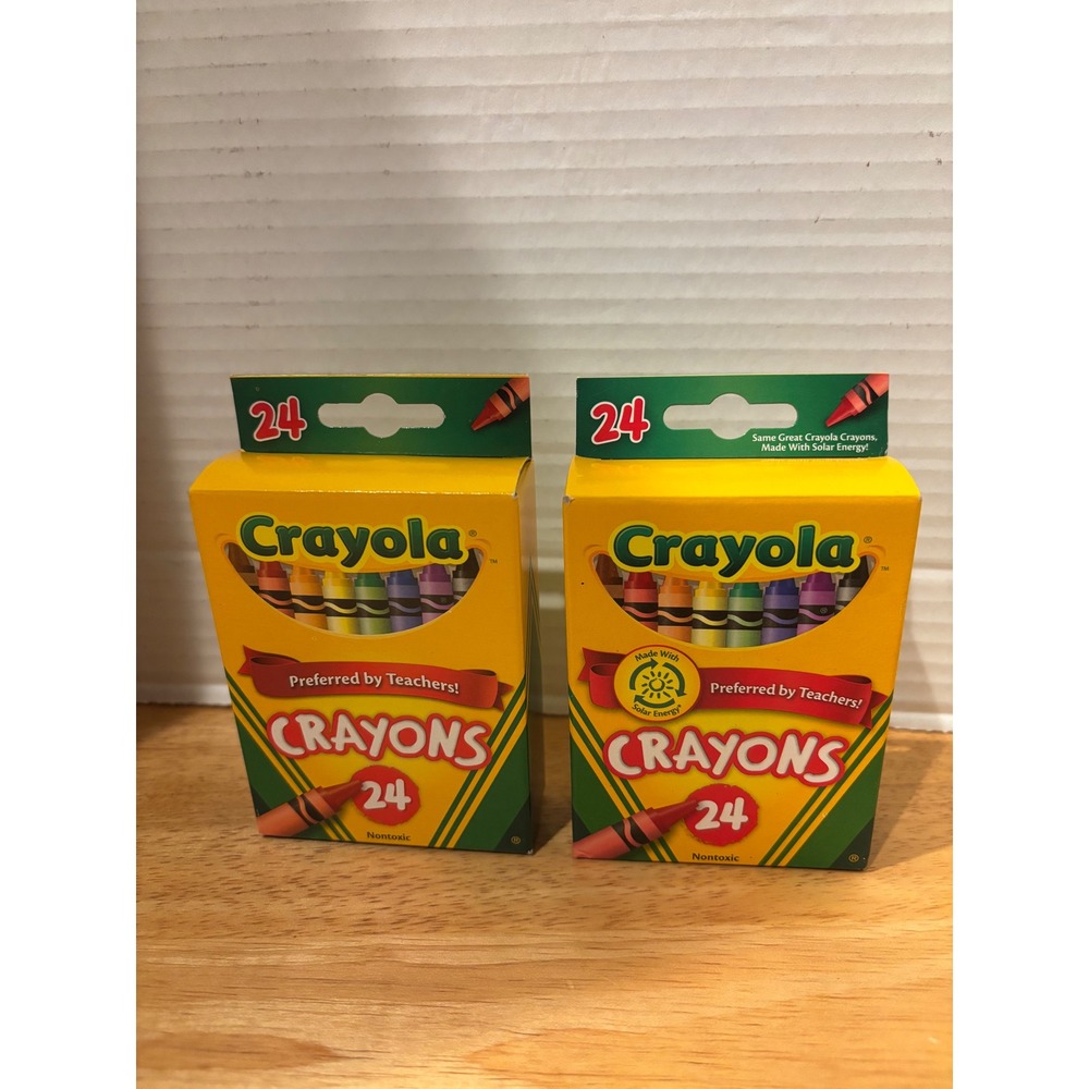 Crayola 24 Count Crayons 2 Pack School Supplies Nontoxic Classic Colors 52-3024